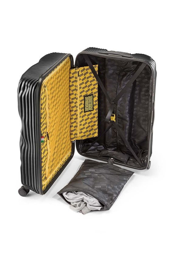 Crash Baggage walizka STRIPE Large size 79x50x30 cm CB153 czarny