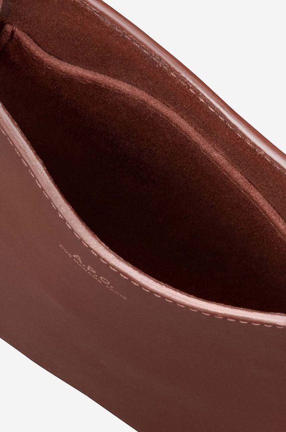 A.P.C. leather pouch Neck Pouch Jamie PXB brown PXBMW.F63412
