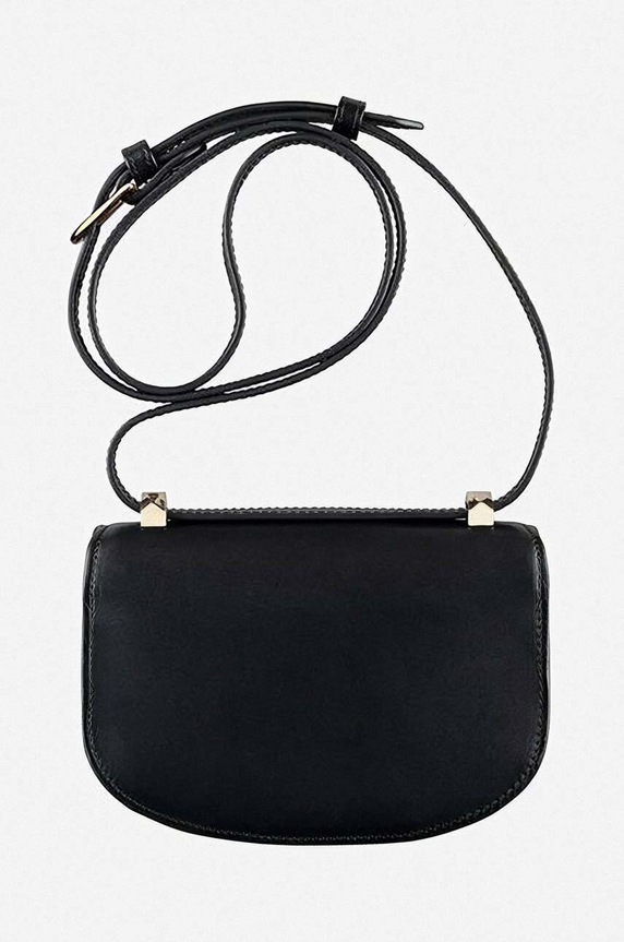 A.P.C. leather handbag Geneve Mini PXAWV.F61415 black AA00
