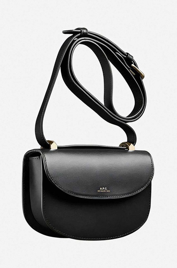 Accessories A.P.C. leather handbag Geneve Mini PXAWV.F61415 black