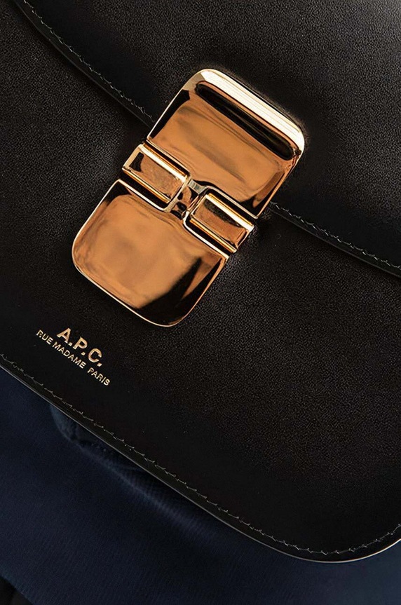 A.P.C. bőr táska A.P.C. Sac Grace Mini PXBMW-F61515 BLACK PXBMW.F61515