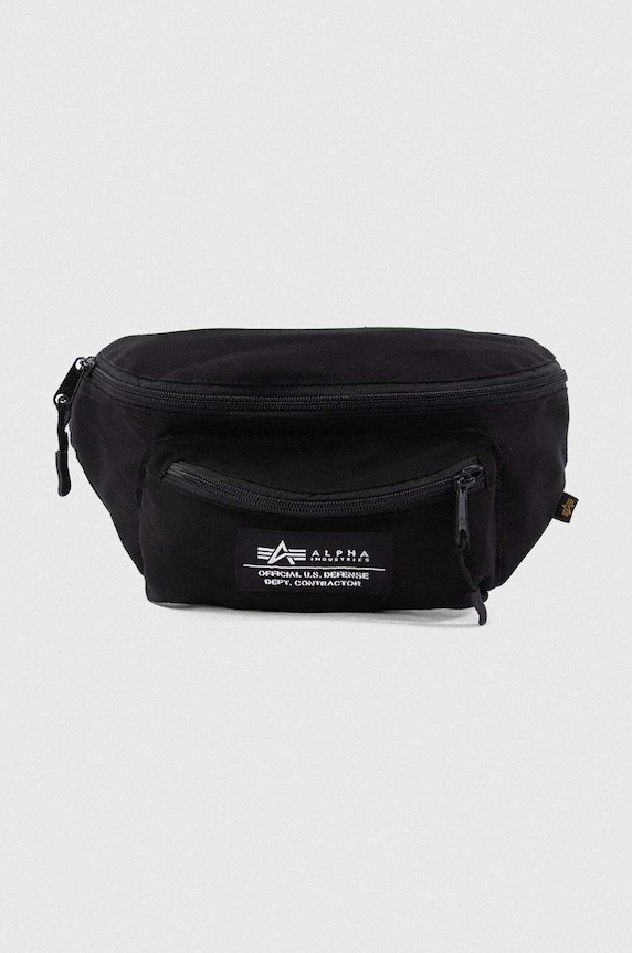Ledvinka Alpha Industries Torba Alpha Industries Big Waist Bag 126909 03 nášivka černá 126909.03