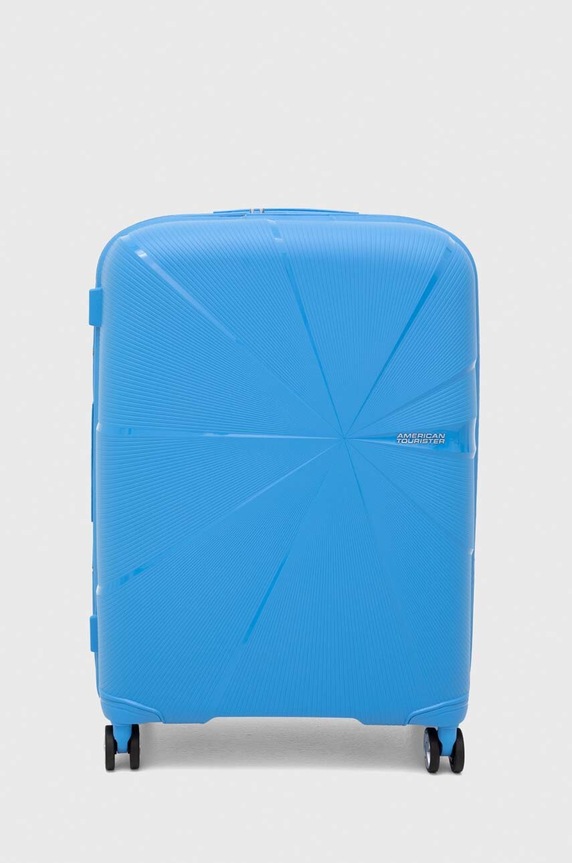 Kovček American Tourister 67x46x27-30 cm Ustreza A4 modra 146371.A033