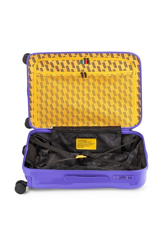 Crash Baggage walizka TONE ON TONE Medium size 68x45x26 cm fioletowy CB192
