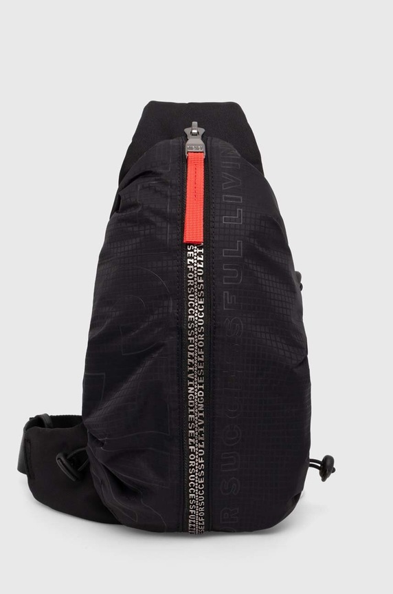 Diesel nerka ZIP-D CROSSBODY X nie mieści A4 czarny X10054.P6872