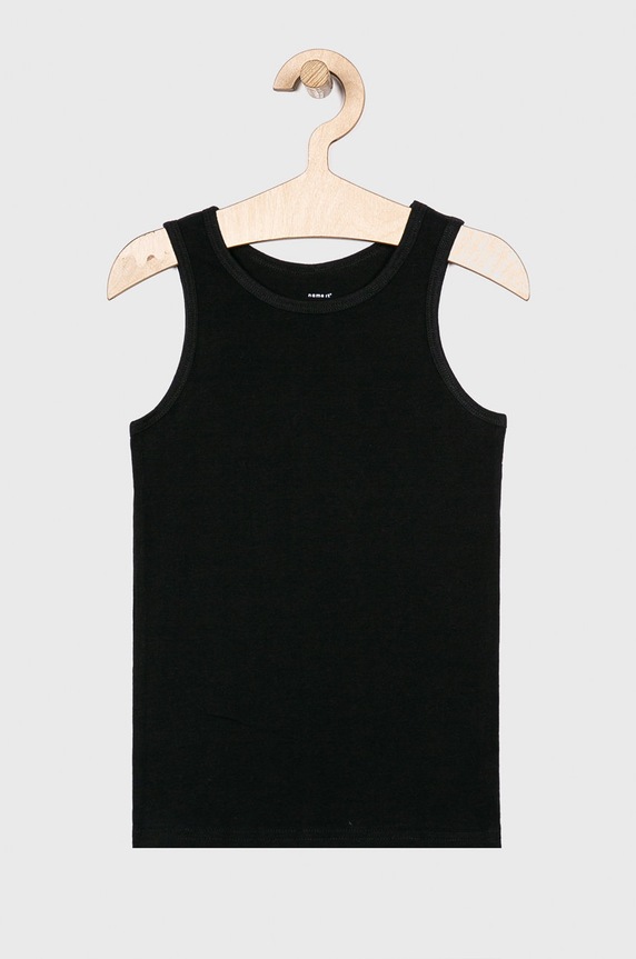 Name it - T-shirt dziecięcy (2 pack) 122-164 cm z elastanem czarny 13163569