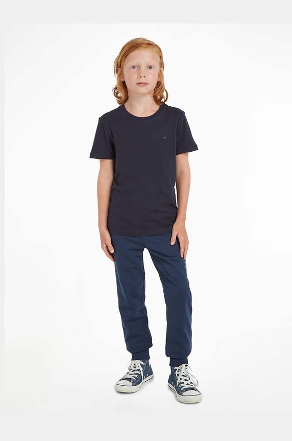 Tommy Hilfiger - T-shirt dziecięcy 74-176 cm KB0KB04140 bawełna granatowy KB0KB04140