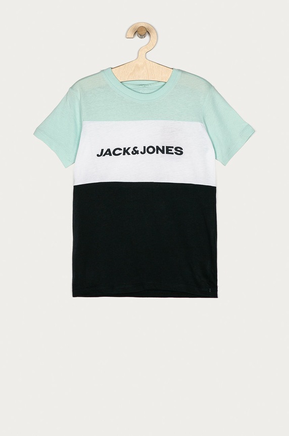 Jack & Jones - T-shirt dziecięcy 128-176 cm nadruk turkusowy 12174282.