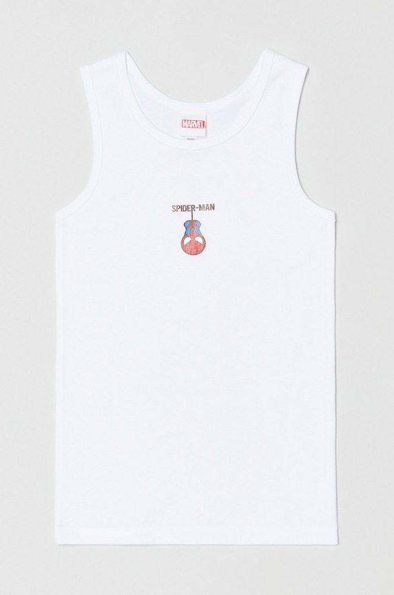 OVS top bawełniany dziecięcy 1444021.BOY.3.15Y.UNDER biały AA00