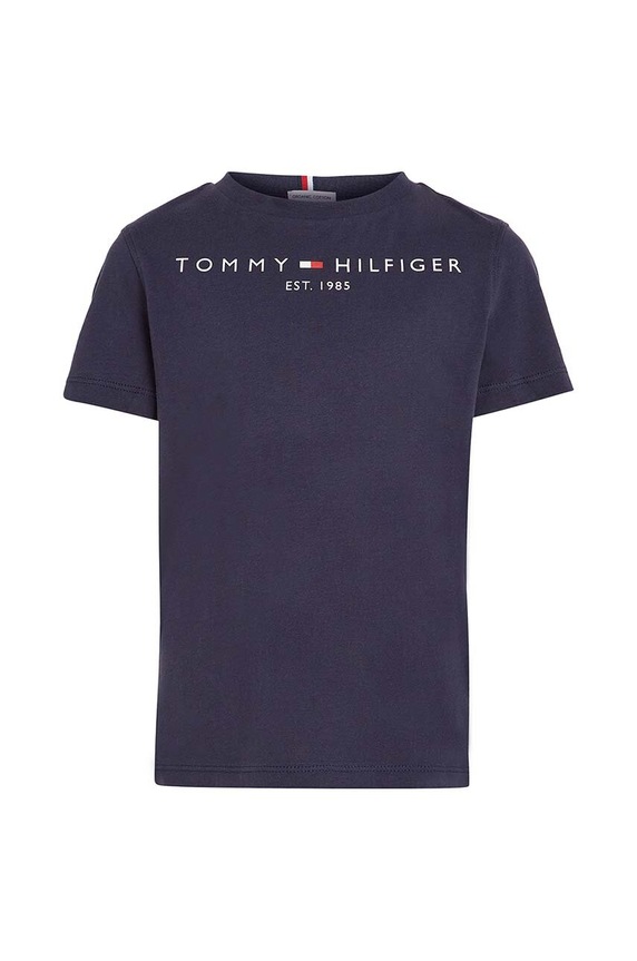 Tommy Hilfiger t-shirt bawełniany dziecięcy KS0KS00210 granatowy AA00