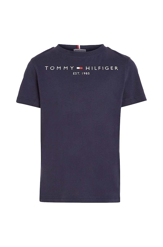 Tommy Hilfiger t-shirt bawełniany dziecięcy KS0KS00210 granatowy AA00