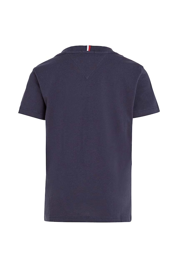 Chłopiec Tommy Hilfiger t-shirt bawełniany dziecięcy KS0KS00210 granatowy