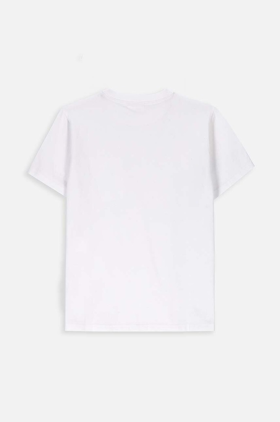 Coccodrillo t-shirt bawełniany dziecięcy XCX143201BAB biały AA00