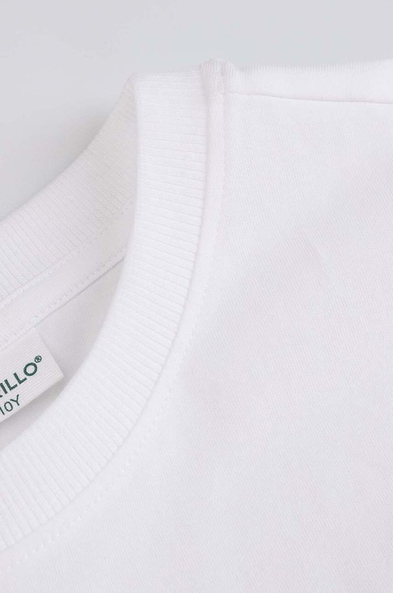 Chłopiec Coccodrillo t-shirt bawełniany dziecięcy XCX143201BAB biały