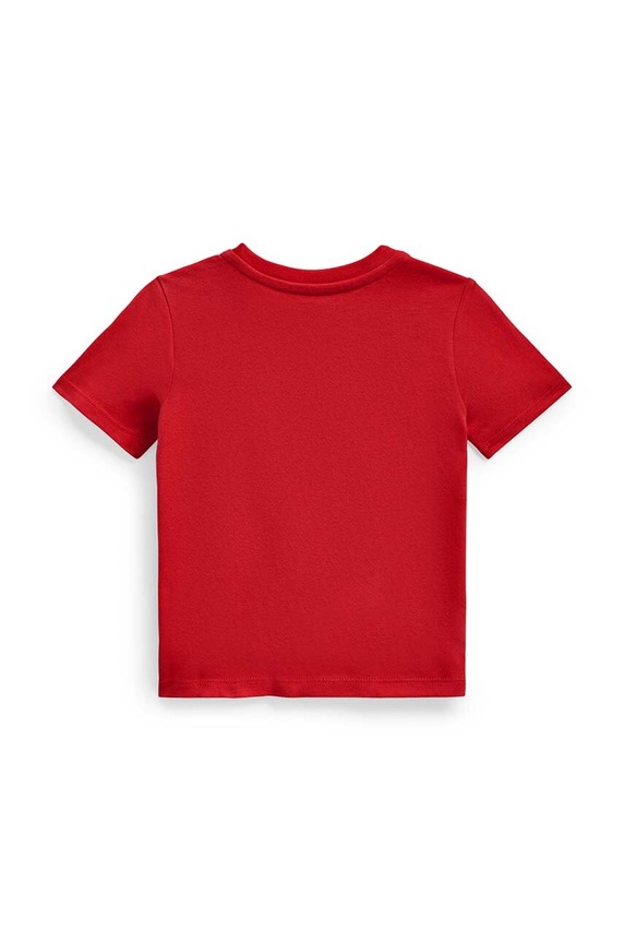 Polo Ralph Lauren t-shirt bawełniany niemowlęcy 320832904036 czerwony AA00