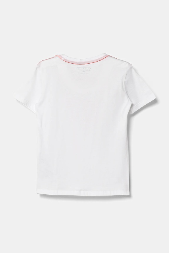 Dječja pamučna majica kratkih rukava Guess N73I55.K8HM0.PPYA bijela AA00