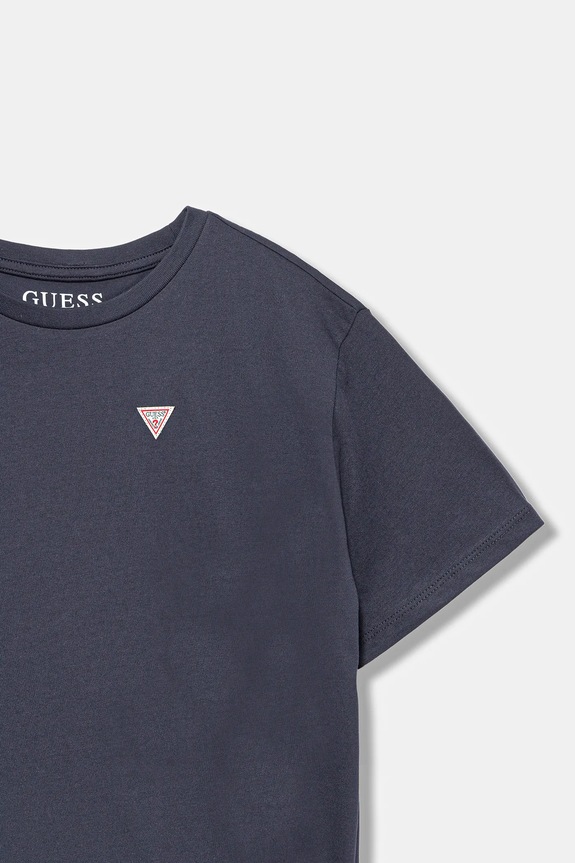 Αγορίστικα Παιδικό βαμβακερό μπλουζάκι Guess L5YI38.K5M20.9BYA σκούρο μπλε