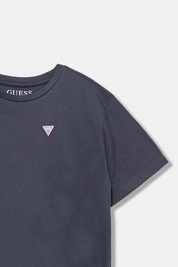 Αγορίστικα Παιδικό βαμβακερό μπλουζάκι Guess L5YI38.K5M20.9BYA σκούρο μπλε