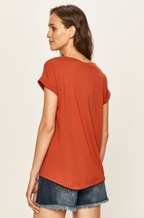 Odzież Vila t-shirt 14025668 czerwony