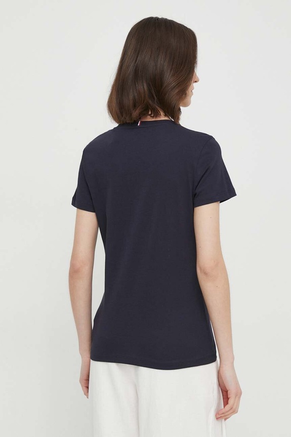 Odzież Tommy Hilfiger - T-shirt WW0WW22043 WW0WW22043 granatowy