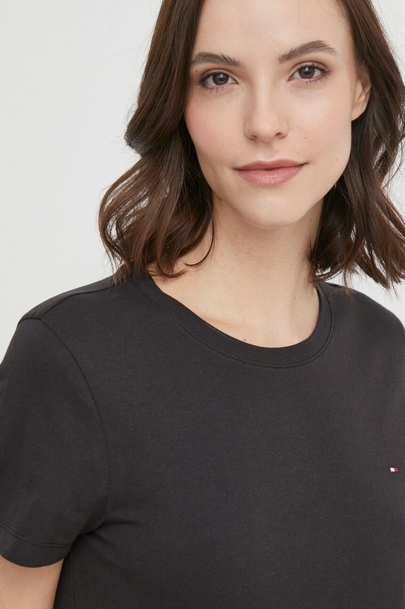 Tommy Hilfiger - Top WW0WW22043 μαύρο AA00