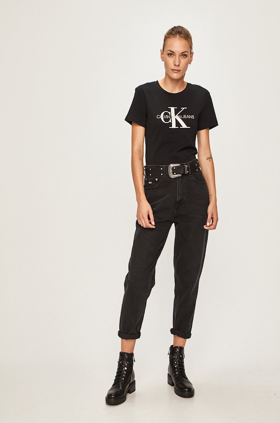 Calvin Klein Jeans - T-shirt J20J207878 J20J207878 czarny AA00