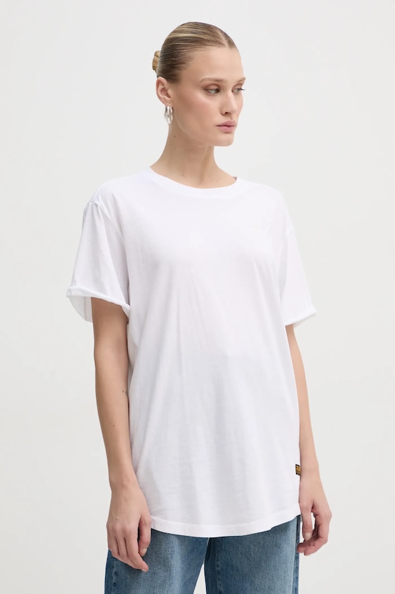 G-Star t-shirt bawełniany Lash fem loose r t bawełna biały D16902.4107