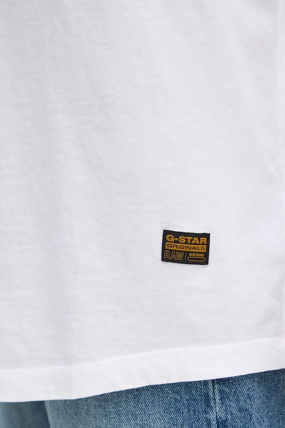 G-Star t-shirt bawełniany Lash fem loose r t D16902.4107 biały