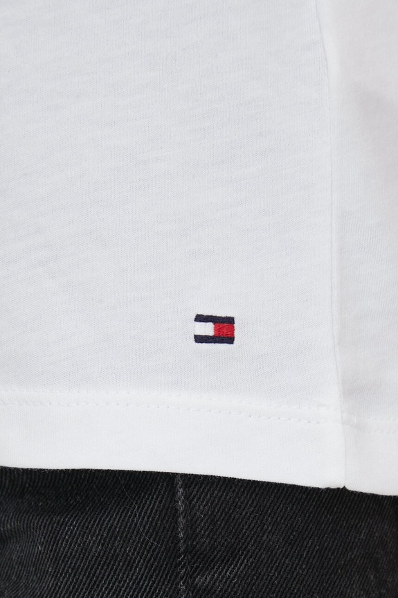 Tommy Hilfiger t-shirt in cotone bianco WW0WW24967.NOS