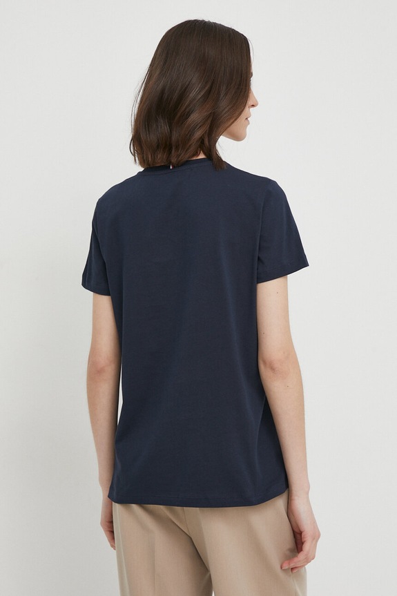 Odzież Tommy Hilfiger t-shirt bawełniany WW0WW24967.NOS granatowy