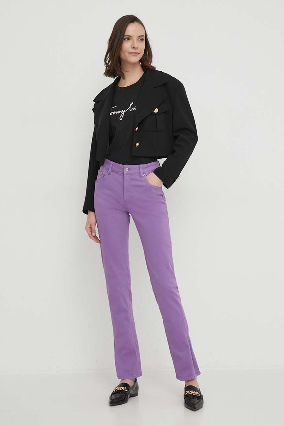 Tommy Hilfiger - Μπλουζάκι WW0WW24967.NOS μαύρο AA00
