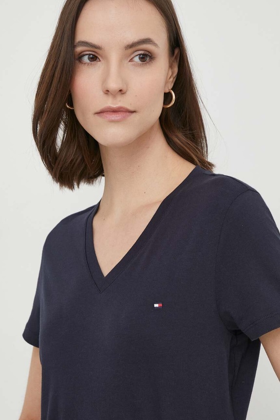 Tommy Hilfiger - Μπλουζάκι WW0WW24969.NOS σκούρο μπλε AA00