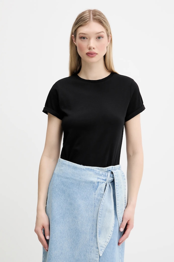 HUGO - T-shirt 50417212.NOS z elastanem czarny 50417212.NOS