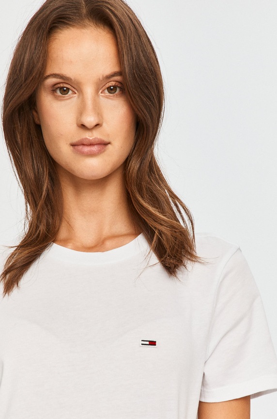 Tommy Jeans - T-shirt fehér DW0DW09198.NOS
