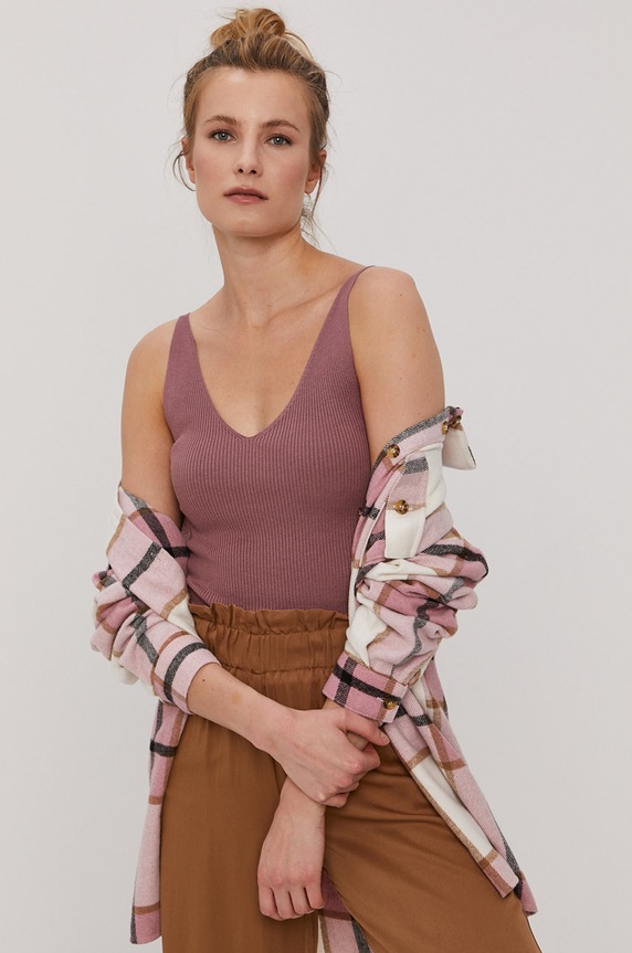 Jacqueline de Yong Top pozostałe różowy 15180497.