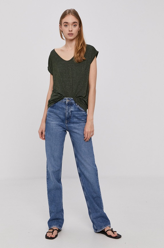 Pieces - T-shirt 17078572 zielony AA00