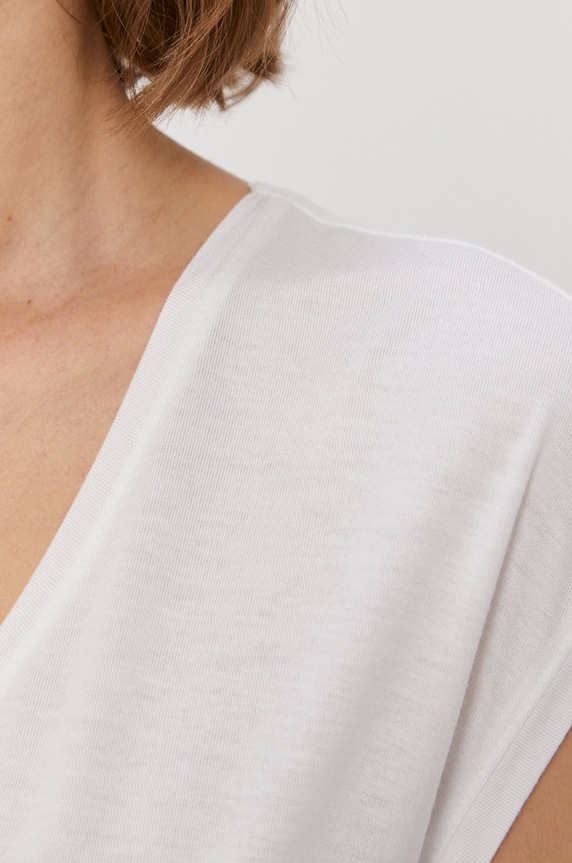 Pieces T-shirt 17078732 biały