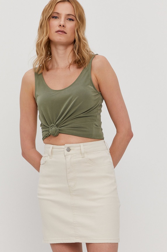 Pieces Top zielony 17100687