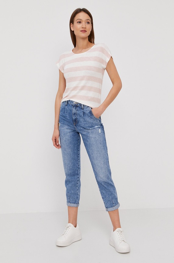 Vero Moda T-shirt 10190017 różowy AA00