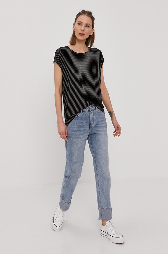 Vero Moda T-shirt 10226466 czarny AA00