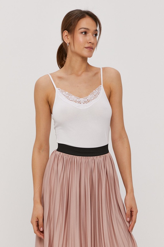 Top Vero Moda s elastanom čierna 10231874