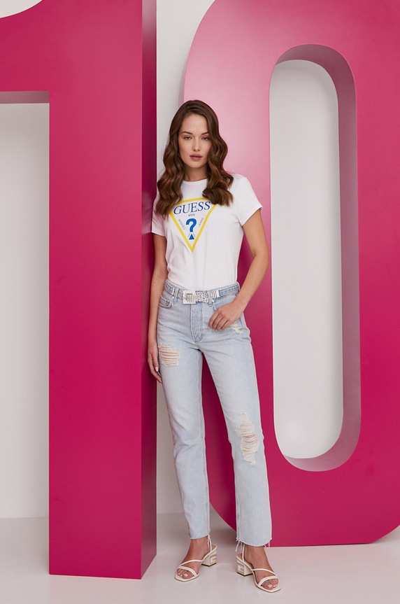 Guess T-shirt W1GI52.I3Z11 biały