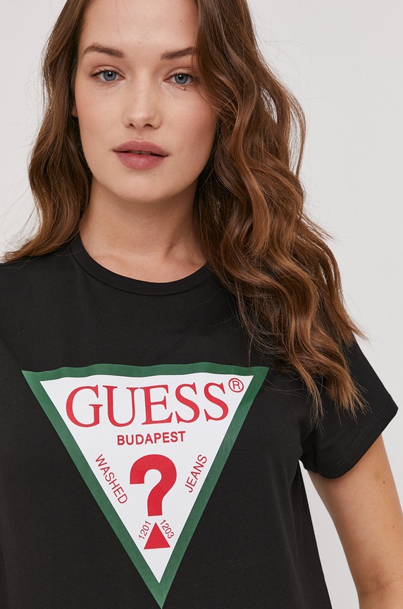 Guess T-shirt W1GI54.I3Z11 czarny