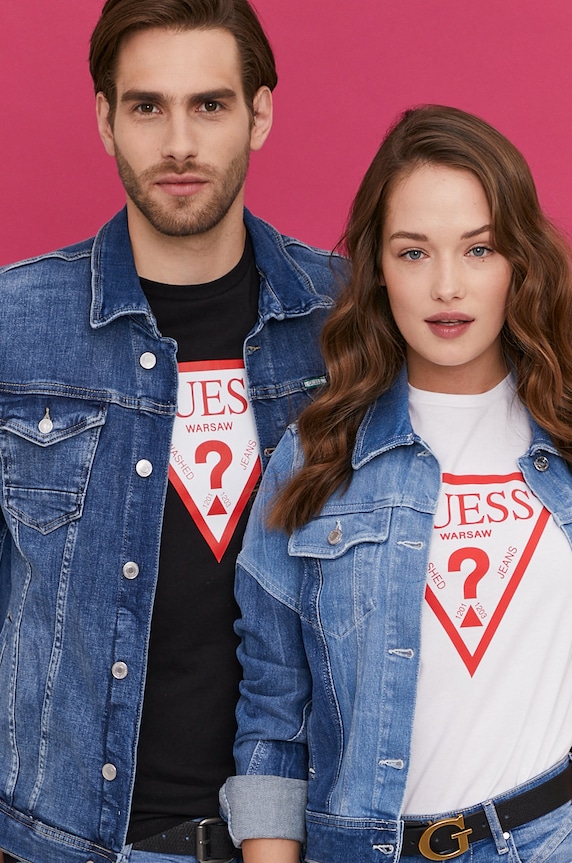 Guess Tricou W1GI56.I3Z11 alb