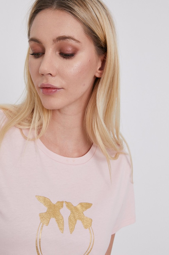 Pinko T-shirt SPEC PROD różowy 1N137X.Y651