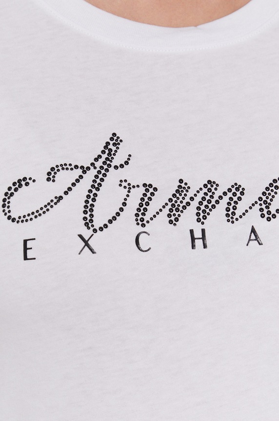 Armani Exchange pamut póló 8NYT91.YJG3Z.NOS fehér