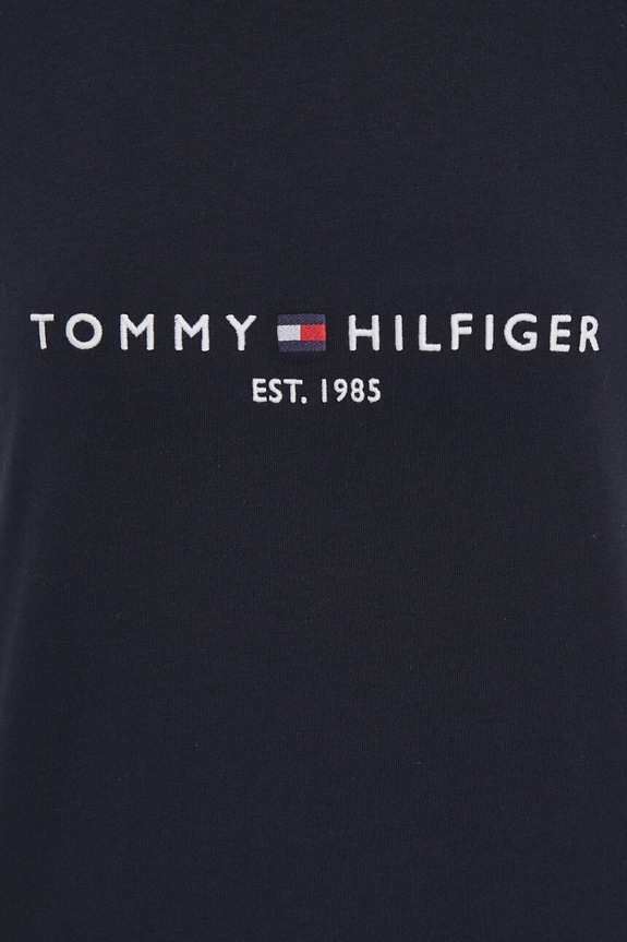 Tommy Hilfiger t-shirt bawełniany granatowy WW0WW31999.NOS
