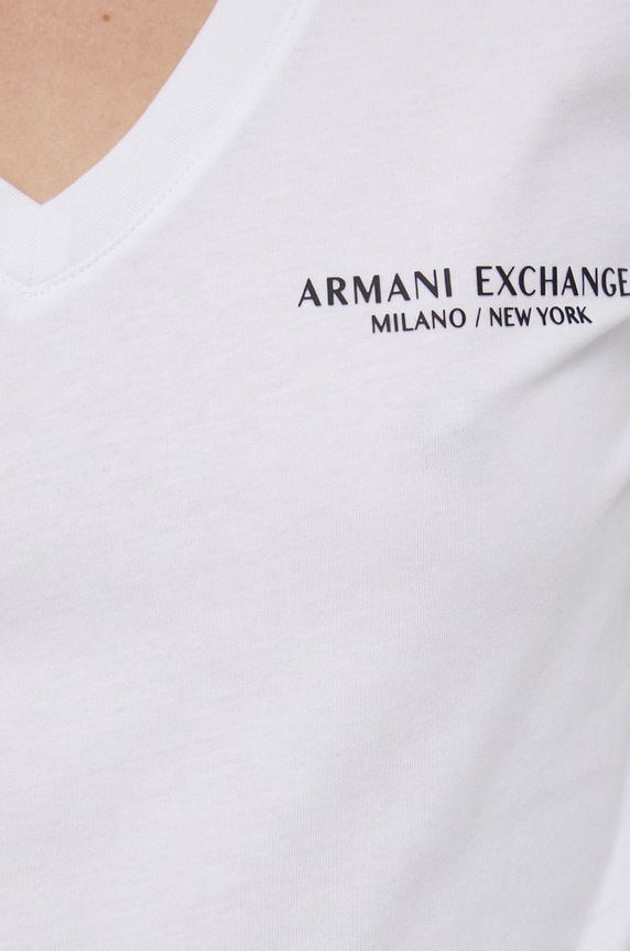 Armani Exchange pamut póló 8NYT81.YJG3Z.NOS fehér