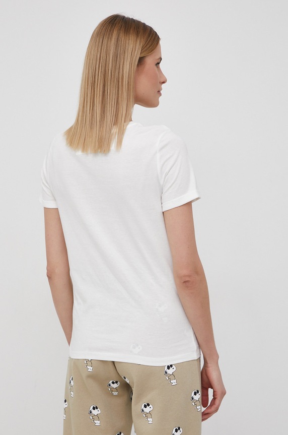 Oblačila Bombažen t-shirt Only 15244714.CloudDance bela