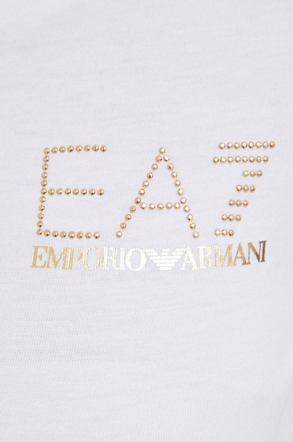 EA7 Emporio Armani - T-shirt 8NTT65.TJDQZ.NOS 8NTT65.TJDQZ.NOS biały
